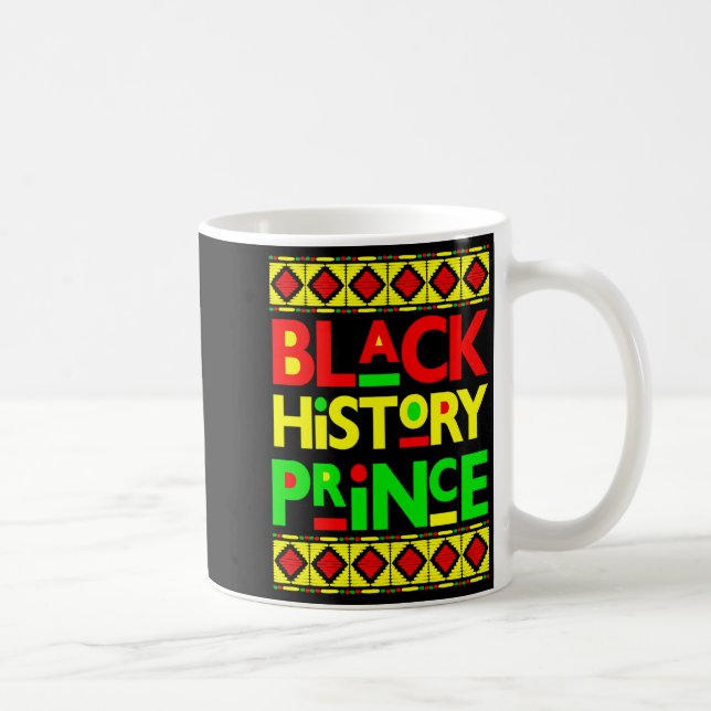 Mug Prince de l'histoire noire Mélanine Garçon Fils Br (Droite)