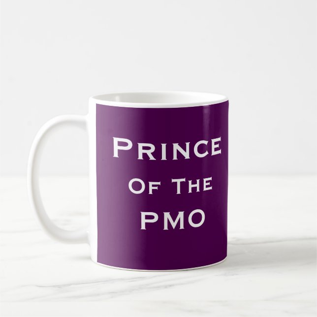 Mug Prince de surnom drôle de chef de projet d'homme (Gauche)