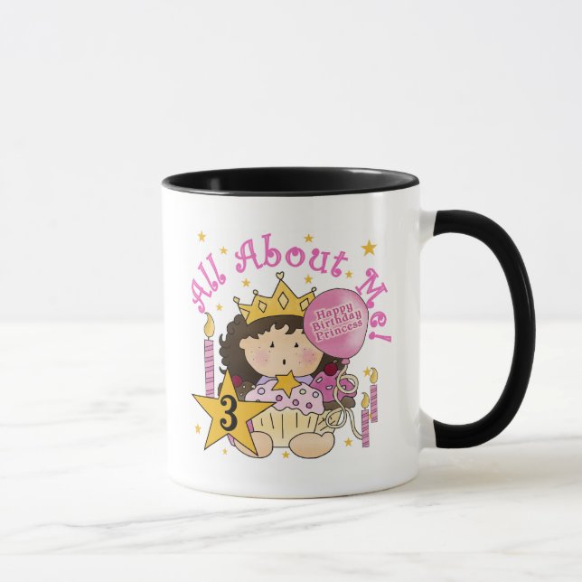 Mug Princess All About Me 3e Anniversaire Tshirts (Droite)