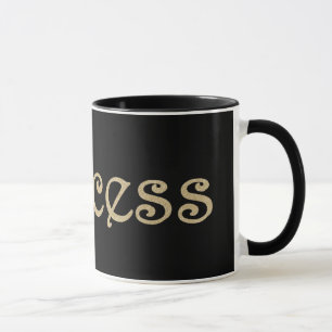 Mug Princesse Black et or personnalisés