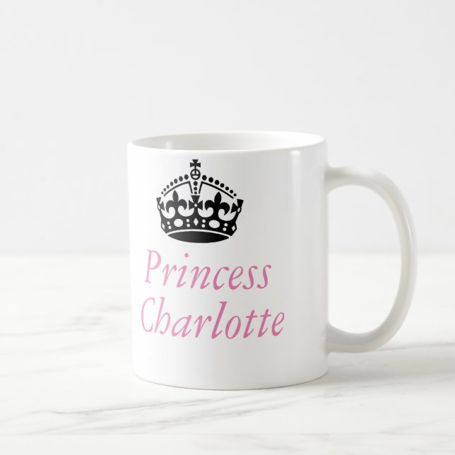 Mug Princesse Charlotte et couronne britannique (Droite)
