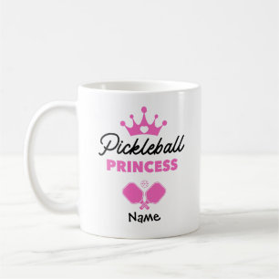 Mug Princesse de Pickleball Rose Personnalisée