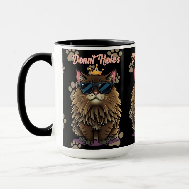 Mug Princesse Donut - Empreintes de Patte de Trous de  (Gauche)