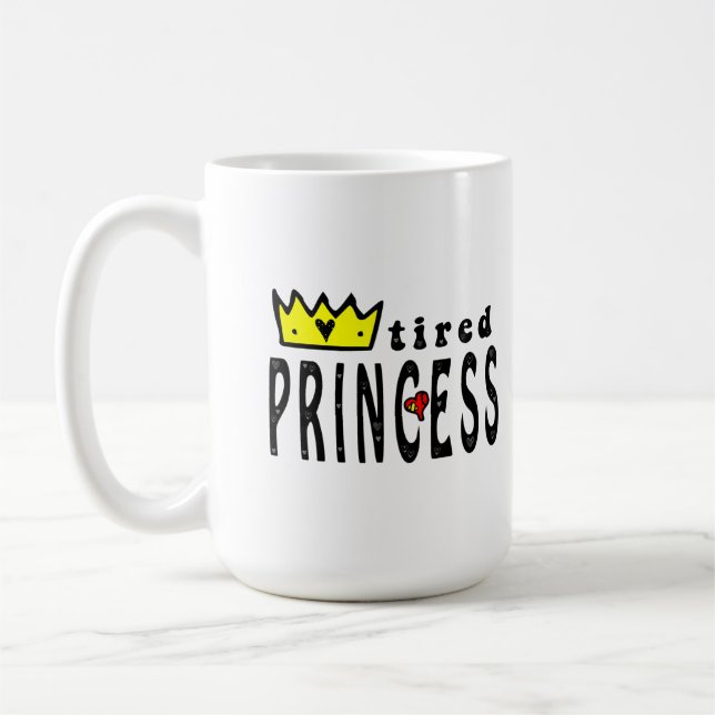 Mug princesse fatiguée (Gauche)