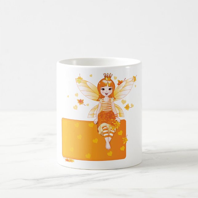 Mug Princesse Fée d'automne avec Feuilles orange et Co (Créateur téléchargé)