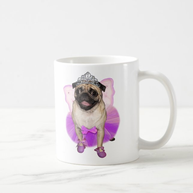 Mug princesse féerique de carlin de prune confite (Droite)