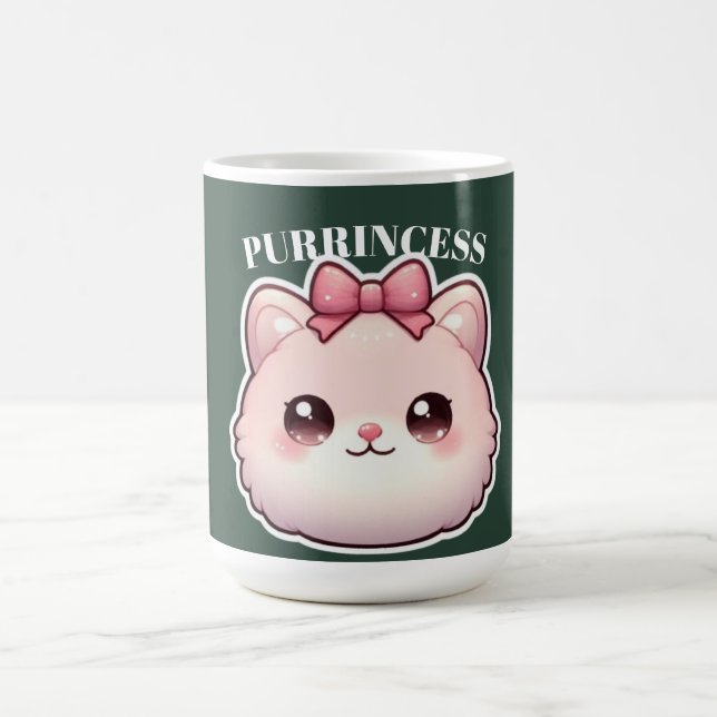 Mug Princesse Féline Design Rose Bowbow (Centre)