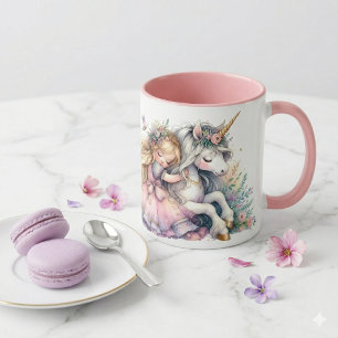 Mug Princesse Licorne Pastel Conte de Fée Fantastique