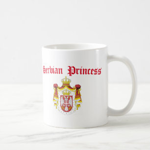 Mug Princesse serbe (avec le manteau de la Serbie des