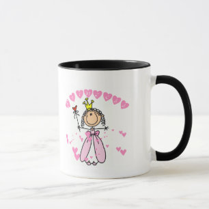 Mug Princesse Stick Figure Tshirts et cadeaux de coeur