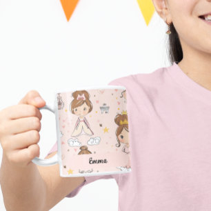 Mug Princesses & Coeurs Pastels doux Enfants