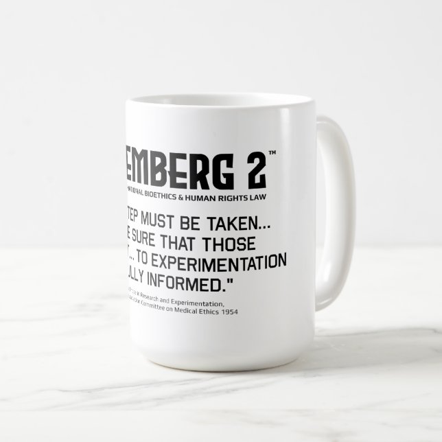 Mug Principes pour les chercheurs et les expérimentate (Devant droit)