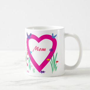 Mug Printemps, Coeurs, Amour Fête des Mères