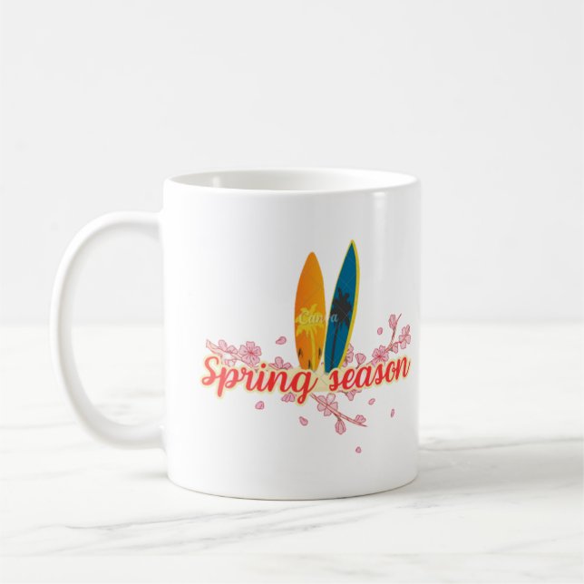 Mug Printemps/couleurs printanières/saut printanier T- (Gauche)