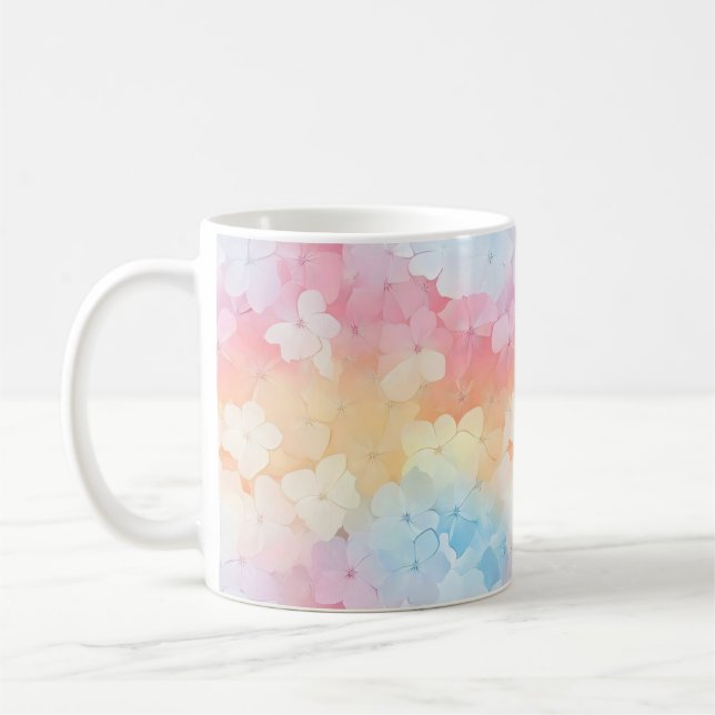 Mug Printemps de Fleurs Pastel délicates (Gauche)