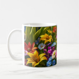 Mug printemps, fleurs, fleur, été, floral, nature,