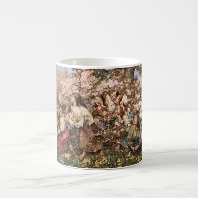 Mug Printemps (par Edward Atkinson Hornel) (Centre)