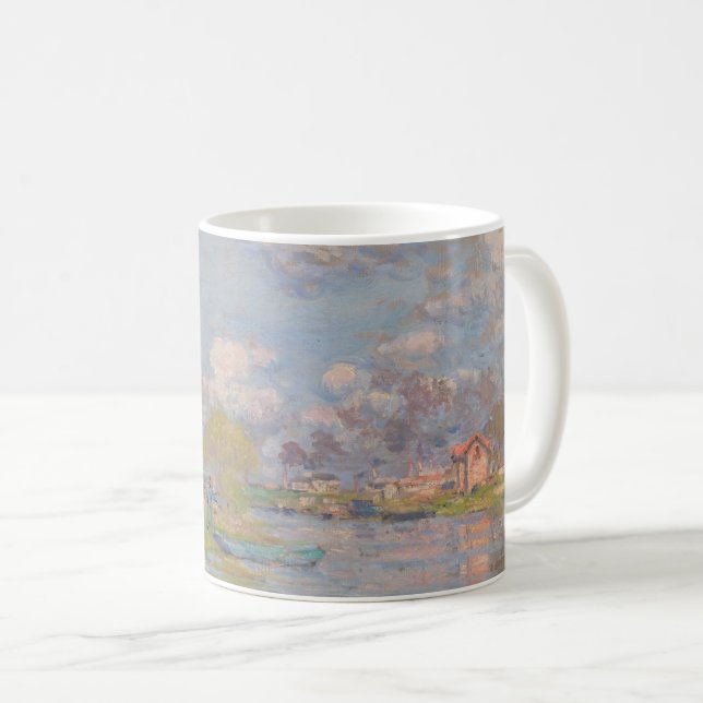 Mug Printemps sur la Seine par Monet Impressionniste (Devant droit)