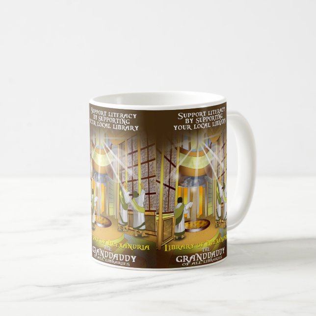Mug Prise en charge de votre fichier de bibliothèque l (Devant droit)