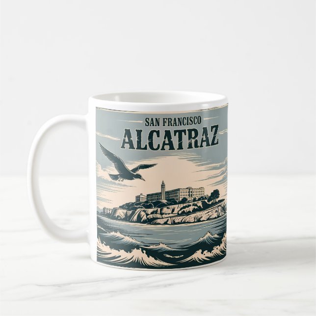 Mug Prison de l'Île d'Alcatraz San Francisco Voyage Ré (Gauche)