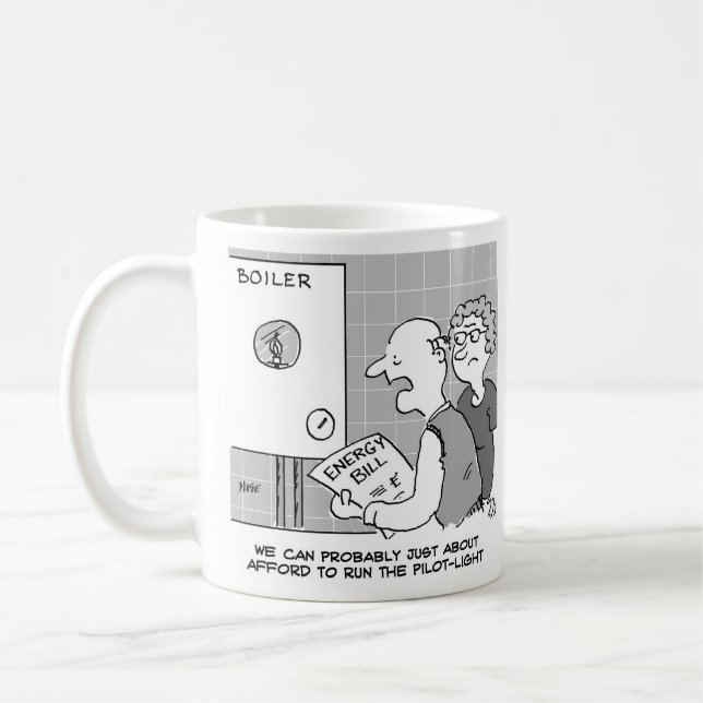 Mug Prix de l'essence Choc de l'énergie Bill et de la  (Gauche)