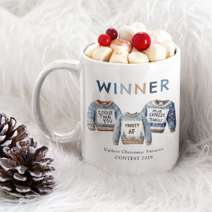 Mug Prix du concours du plus laid pull de Noël