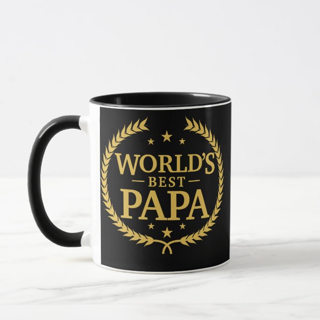 Mug Prix du meilleur papa du monde (Gauche)