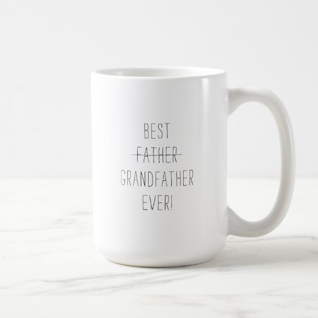 Mug Prix Pregnancy Announcement du meilleur père Grand (Droite)