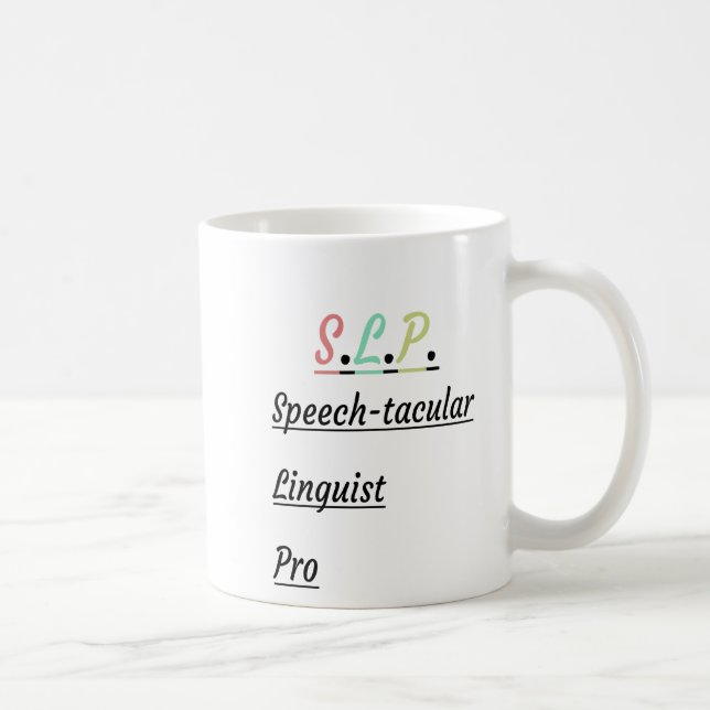 Mug Pro Linguiste Pratique | Cadeau SLP (Droite)