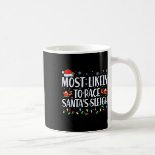 Mug Probable À La Course Père Noël Sleigh Family Chris