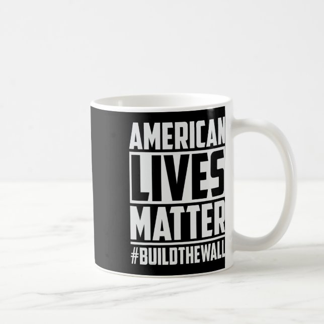 Mug Problème #buildthewall Trump Usa 2020 Design (Droite)