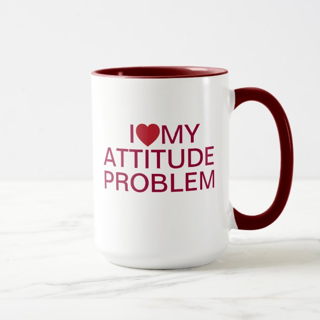 Mug Problème d'attitude (Droite)