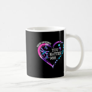 Mug Problème du coeur 988 Sensibilisation à la prévent