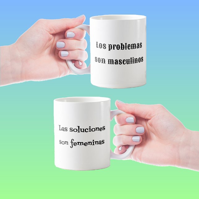 Mug Problème espagnol, expression soluciones (Créateur téléchargé)