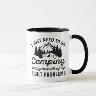 Mug Problèmes d'adultes en camping