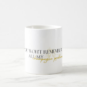 Mug problèmes de champagne