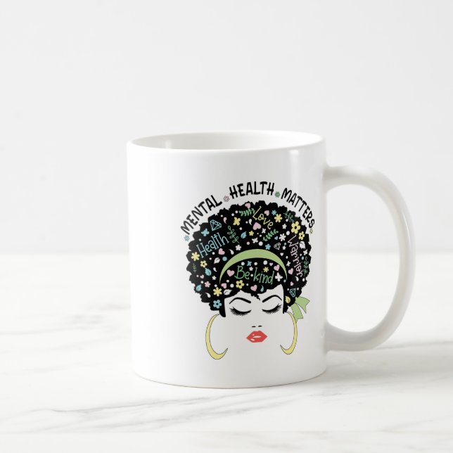 Mug Problèmes de santé Sensibilisation à la santé ment (Droite)