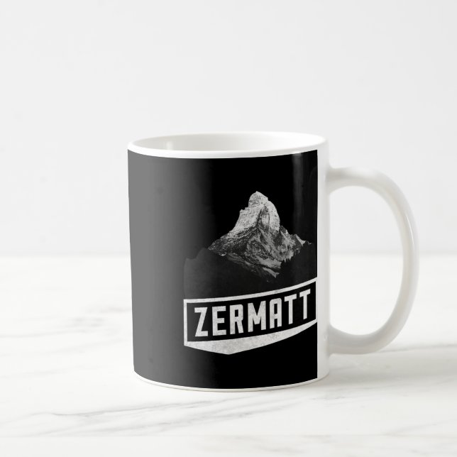 Mug Problemhorn Zermatt Suisse Ski Holiday Mou (Droite)