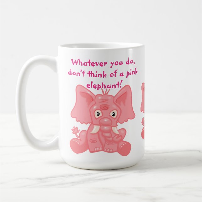 Mug Processus ironique Eléphant rose (Gauche)