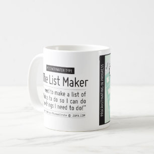 Mug Procrastinator's Cup : Le créateur de listes
