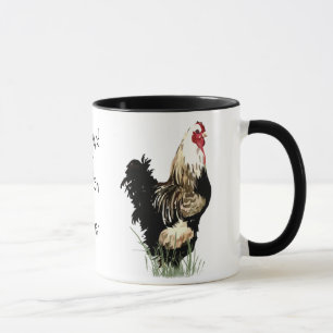 Mug Producteur de poulet jardin avec design de coq
