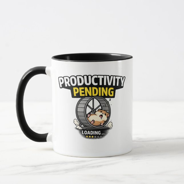 Mug Productivity Pending Funny Hamster Loading (Gauche)
