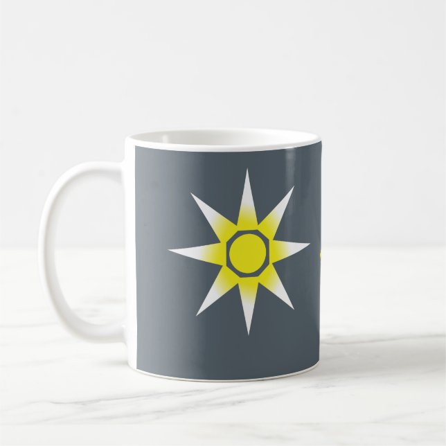 Mug Produit de soleil de magie blanche jaune (Gauche)