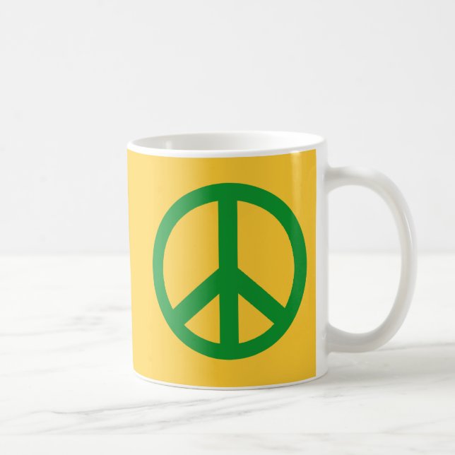 Mug Produits verts de signe de paix (Droite)