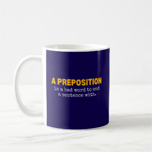 Mug Prof d'anglais drôle Grammaire Nerd Blague littéra