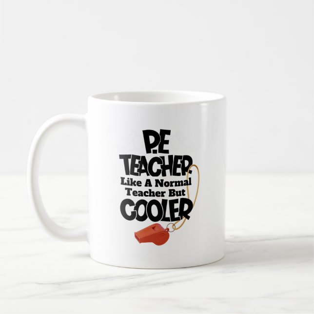 Mug Prof de gym comme un prof normal mais en plus cool (Gauche)