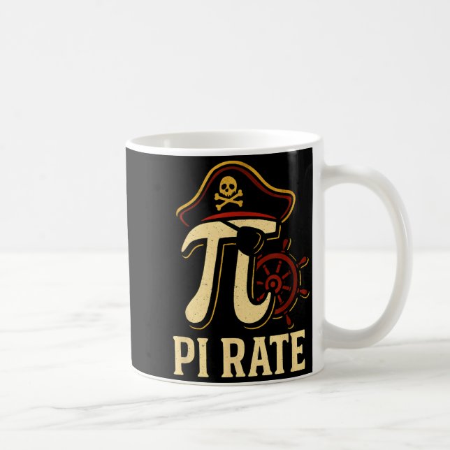 Mug Prof de mathématiques drôle de pirate de la journé (Droite)