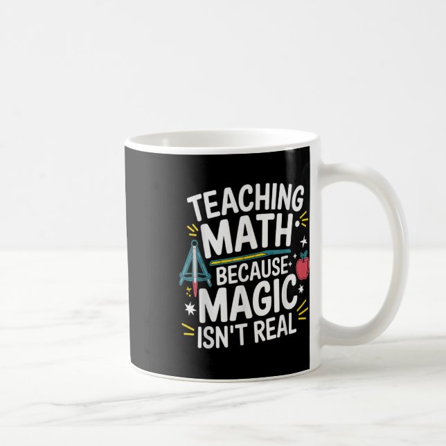 Mug Prof de maths drôle amateur d'algèbre retour à l'é (Droite)