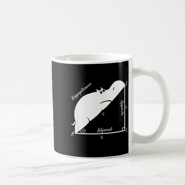 Mug Prof de maths drôle, Hiptenuse drôle, professeur d (Droite)