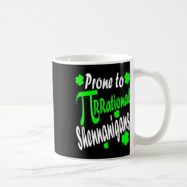 Mug Prof de maths Pi Day St Patrick's Day 2025 Shamroc (Droite)